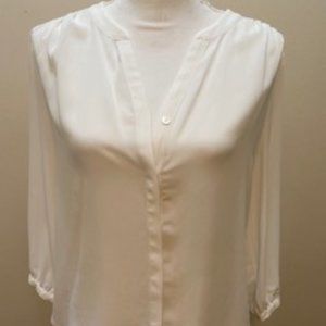 White chiffon blouse, NYDJ,